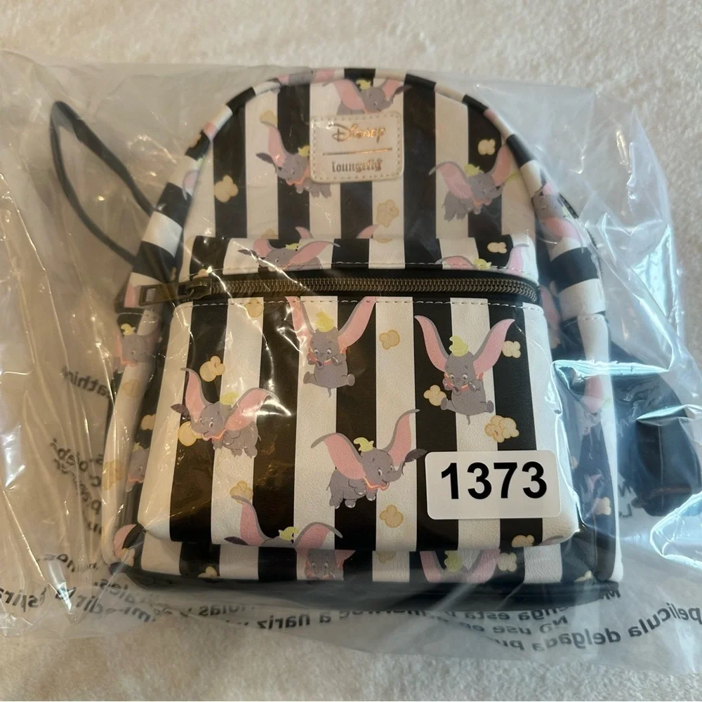 Loungefly Disney Dumbo Black and White Backpack